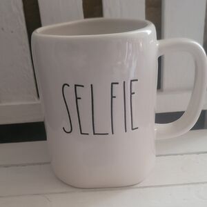 Rae Dunn White 'Selfie' Mug